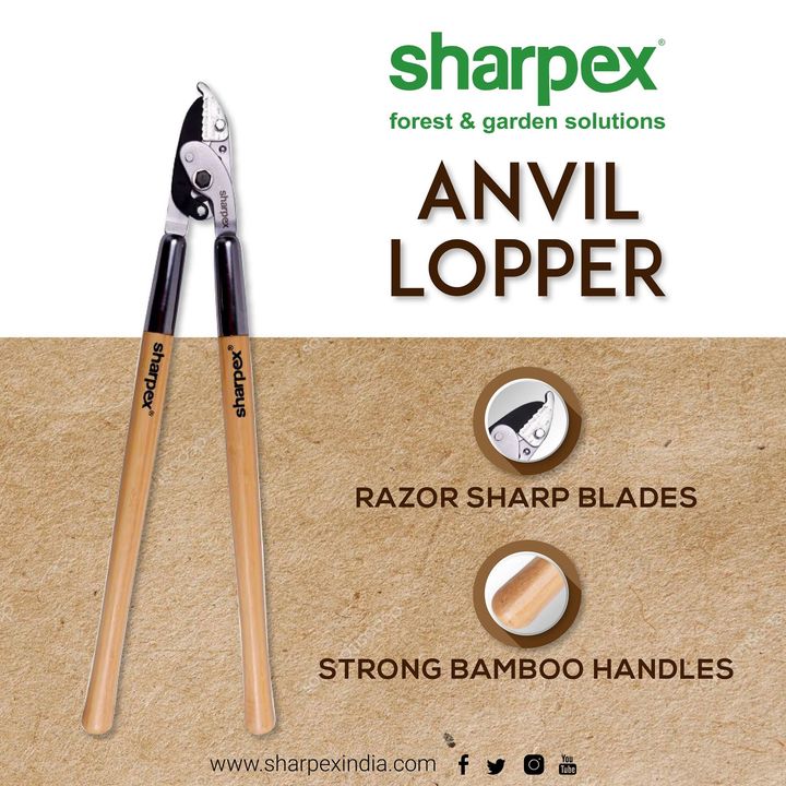 Anvil Lopper

Long Handle with leverage reduces cutting effort by 50%. 
Provides easy cutting action. 
Sturdy Bamboo Wooden handles.  
Teflon coated high carbon blade for fine finish cuts to prevent insects, germs & fungal infection to plant. 

https://sharpexindia.com/gardening/
https://sharpexindia.com/forest/anvil-lopper-forest

#gardening #gardeningproducts #gardenproduct #gardenpot #happy #plantershelfstand #flowerpots #plant #garden #AnvilLopper
