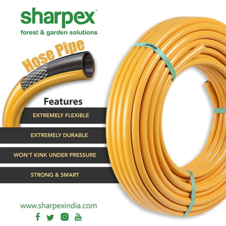 Hose Pipe

Extremely flexible, Extremely durable, Won't kink under pressure, Strong & smart

http://sharpexindia.com/gardening/
https://www.amazon.in/Sharpex-Hybrid-Inner-Braided-Water/dp/B07P55F2PL/

#gardening #gardeningproducts #gardenproduct #gardenpot #plantershelfstand #flowerpots #plant #garden #hosepipe #pipe