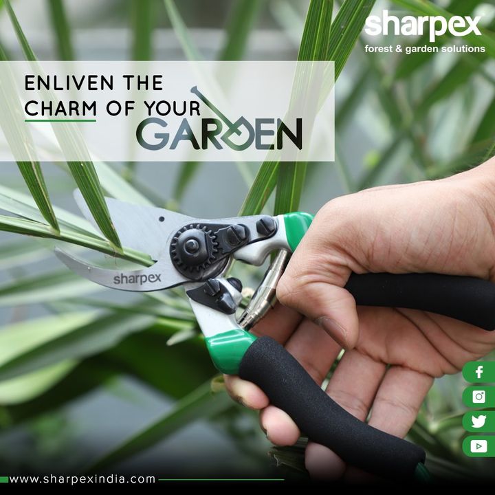 Enliven & maintain the charm of your garden area with this versatile pruning secateurs! 

#GardeningTools #ModernGardeningTools #GardeningProducts #GardenProduct #Sharpex #SharpexIndia