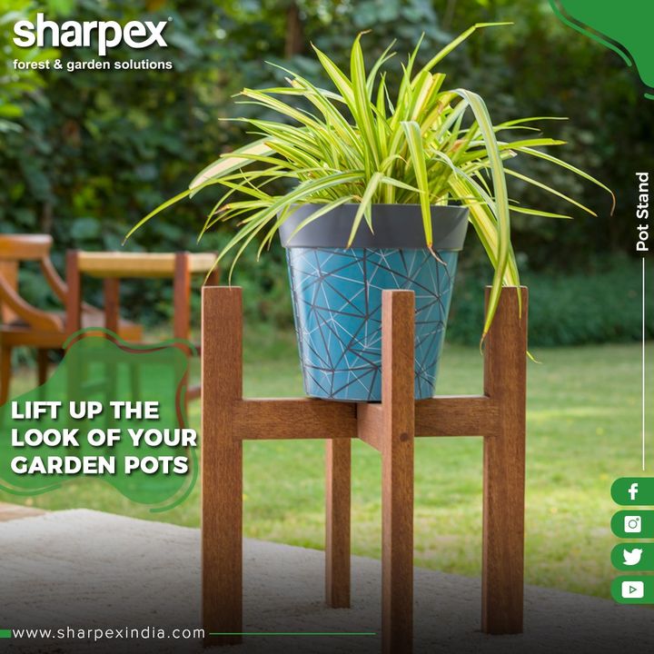 A perfect pot stand for your garden spaces!

#GardeningTools #ModernGardeningTools #GardeningProducts #GardenProduct #Sharpex #SharpexIndia