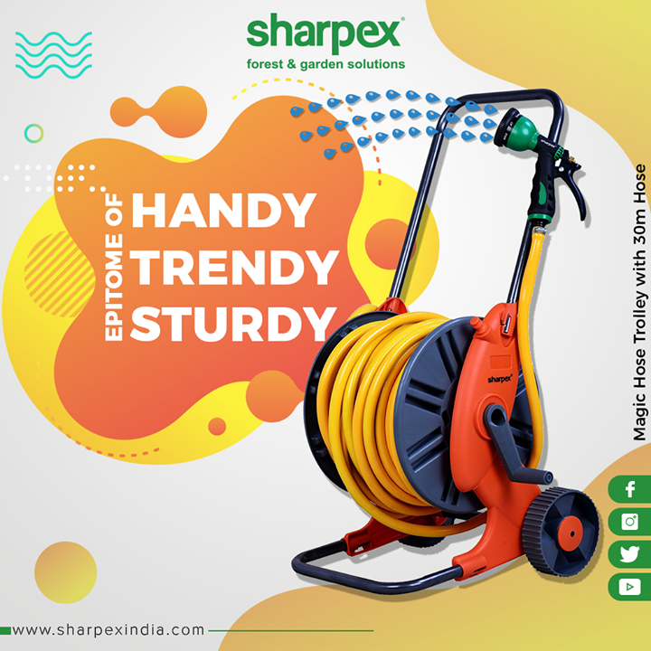 Green up your space with our handy, trendy, and sturdy hose pipe!

#GardeningTools #ModernGardeningTools #GardeningProducts #GardenProduct #Sharpex #SharpexIndia