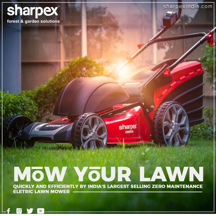 Making your work of mowing a lawn much lighter and easy.

#Gardenspaces #Greengarden #Gardening #GardenLovers #Passionforgardening #Garden #GorgeousGreens #GardeningTools #ModernGardeningTools #GardeningProducts #GardenProduct #Sharpex #SharpexIndia