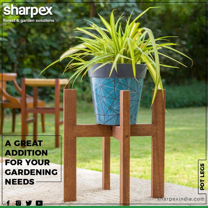 Perfect size for corner plant pots, balcony flower pot stand, planter saucers or holders. The indoor pot plant stands for the living room is perfect for elevating big and medium pots just a few inches above the ground.

#GardeningTools #ModernGardeningTools #GardeningProducts #GardenProduct #Sharpex #SharpexIndia
