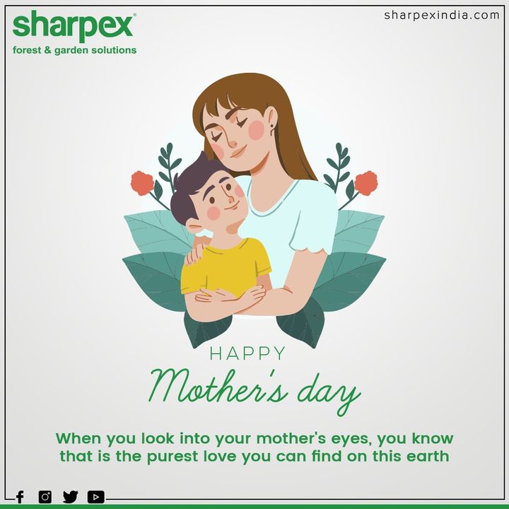 When you look into your mother's eyes, you know that is the purest love you can find on this earth.

#MothersDay #HappyMothersDay #MothersDay2020 #GardeningTools #ModernGardeningTools #GardeningProducts #GardenProduct #Sharpex #SharpexIndia