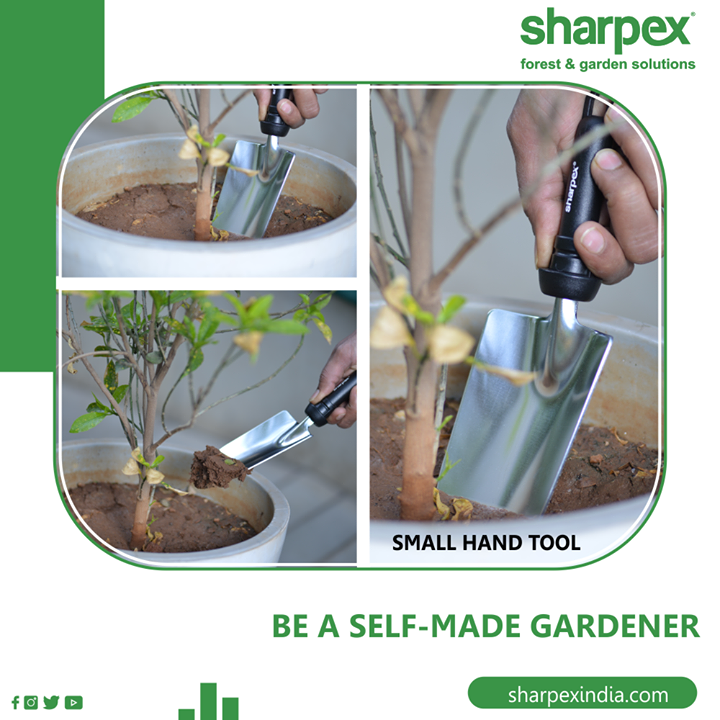 Be a self-made gardener & discover the timeless beauty of your own garden with our gardening tools and equipment.

#SelfmadeGardener #Gardener #GardeningTools #ModernGardeningTools #GardeningProducts #GardenProduct #SharpexIndia