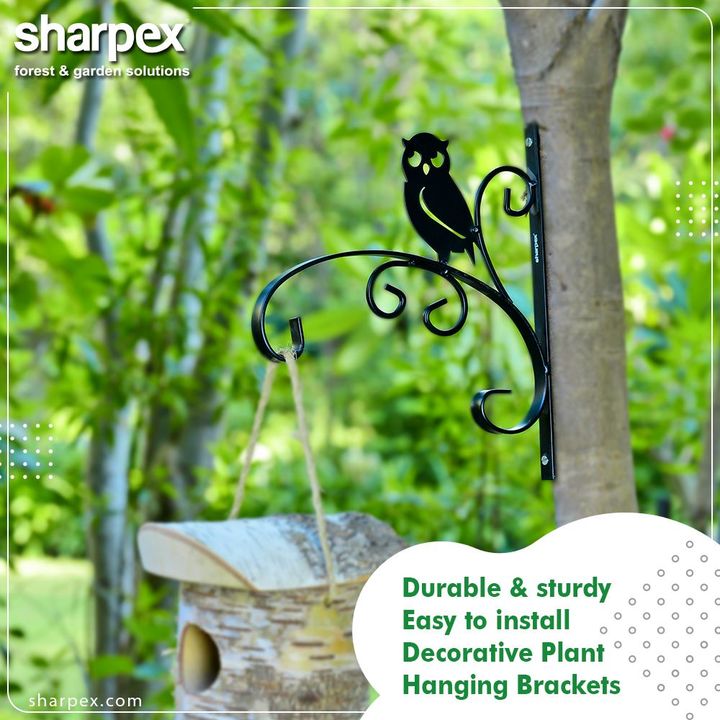 Beautify the outdoor spaces around you with an elegant touch. Buy the durable and sturdy, easy to install decorative plant hanging brackets from Sharpex Gardening Community.

#GardeningTools #ModernGardeningTools #GardeningProducts #GardenProduct #Sharpex #SharpexIndia