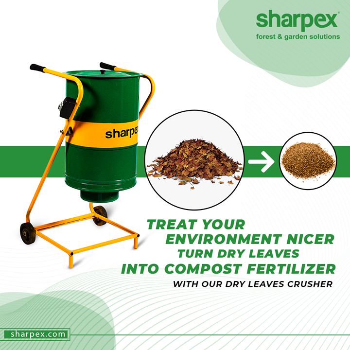 Sharpex Solutions brings to you International Quality Dry Leaves Crusher which is environment friendly and useful for faster crushing of dry leaves for faster conversion into compost fertilizer.

#DryLeavesCrusher #SharpexSolutions #GardeningSolutions #ModernGardeningTools #GardeningProducts #GardenProduct #Sharpex #SharpexIndia