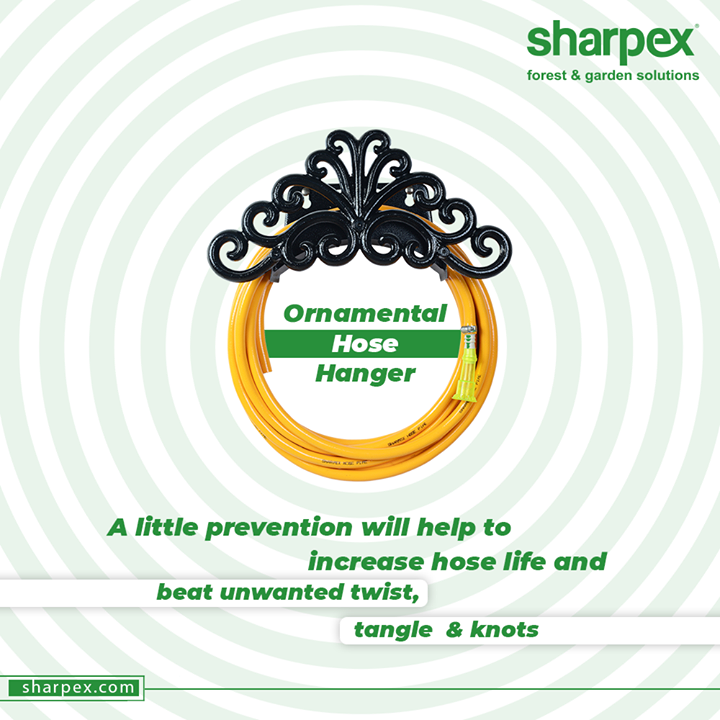 A hose holder is generally used for the purposes of utility. They are more cost-effective than the garden hose reels and are also available in decorative designs for the ones who prefer to keep their garden decorated.

#SharpexSolutions #GardeningSolutions #ModernGardeningTools #GardeningProducts #GardenProduct #Sharpex #SharpexIndia