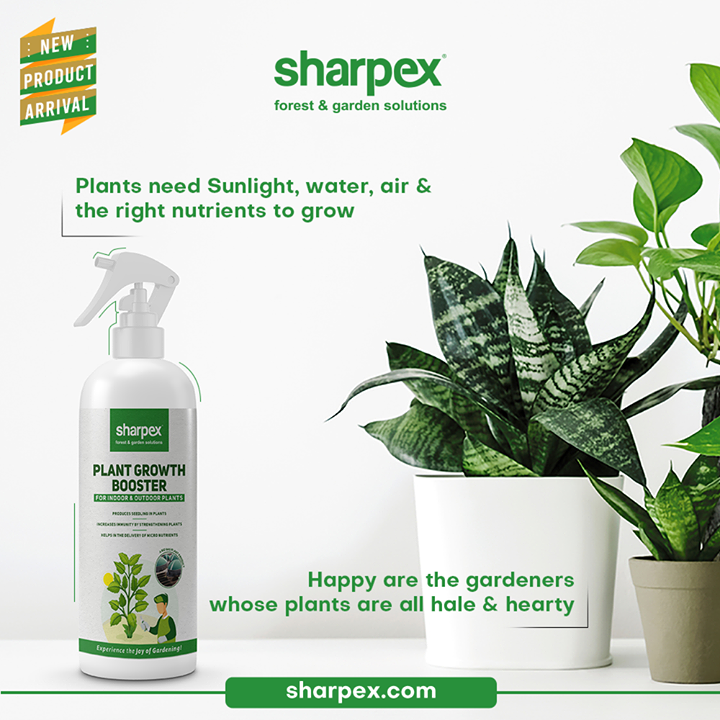 Plants need Sunlight, air, water and the right nutrients to grow!
Let your plants grow and flourish while you rejoice the joy of seeing your plants growing with our newly launched plant growth booster.

Remember that happy are the gardeners whose plants are all hale & hearty and purchase the product from Sharpex Gardening Community.

#PlantGrowthBooster #CreativeGardeningAccessory #GardeningAccessories #GardeningTools #ModernGardeningTools #GardeningProducts #GardenProducts #Sharpex #SharpexIndia