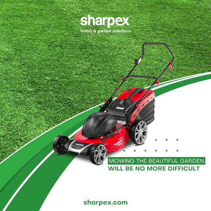 Mowing the beautiful garden will no more be difficult when you choose the right mowing partner.

Take your passion for gardening to the next zen level with Sharpex Gardening And Community.

#LoveForGreen #LoveForGreenery #GoGreen #GardenersByPassion #ElectricLawnMower
#GardeningAccessories #GardeningTools #ModernGardeningTools #GardeningProducts #GardenProducts #Sharpex #SharpexIndia