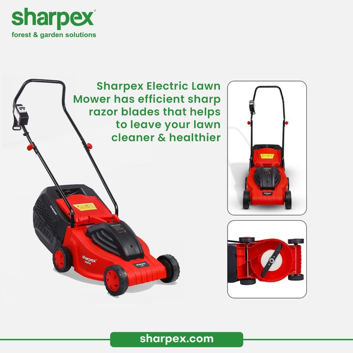 If you wish to buy an ideal lawn mower that will take good care of your lawn mowing requirements then consider your search over.

Sharpex Electric Lawn Mower has efficient sharp razor blades that helps to leave your lawn cleaner & healthier.

#GardeningAccessories #GardeningTools #ModernGardeningTools #GardeningProducts #GardenProducts #Sharpex #SharpexIndia