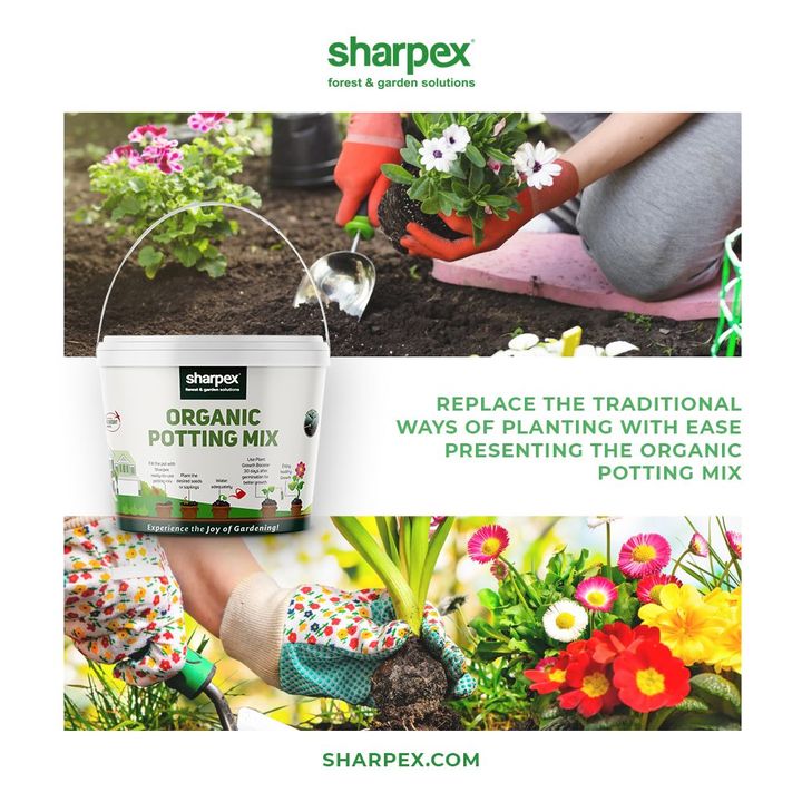 Replace the traditional ways of planting with ease because Sharpex Gardening And Community brings to you the organic potting mix.

Give your plants the boost they deserve!

#JoyOfGardening #GardeningAccessories #GardeningTools #ModernGardeningTools #GardeningProducts #GardenProducts #Sharpex #SharpexIndia