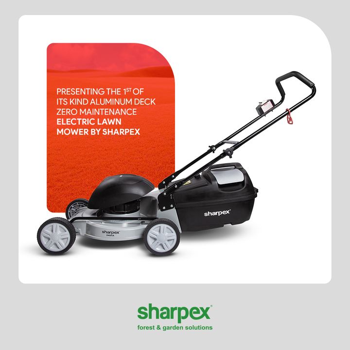 Presenting the first of its kind aluminum deck, zero Maintainance electric lawn mower by Sharpex.

Let your dream of hassle free lawn mowing be well taken care of with us.

#GardeningAccessories #GardeningTools #ModernGardeningTools #GardeningProducts #GardenProducts #Sharpex #SharpexIndia #electriclawnmower
