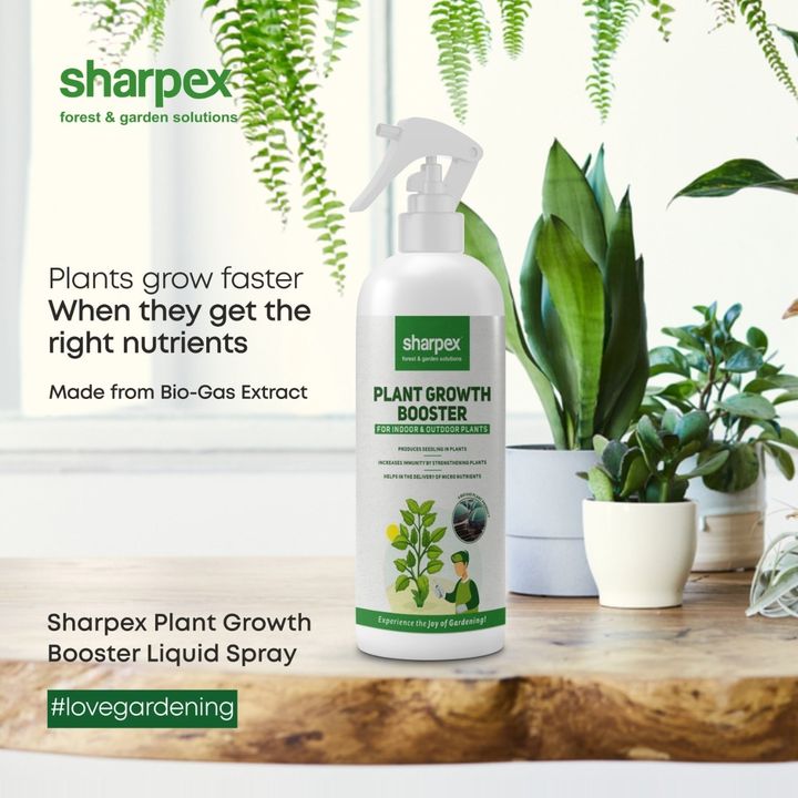 The right balance of nutrients is key for the faster growth of your plants. Ready to use Plant Growth Booster spray by Sharpex, effectively delivers the necessary nutrients for your plants. No measurement, no confusion. Simply spray it on the leaves of your plants. Completely natural & made from the organic bio gas plant extract, this nutrient is best suited for your indoor as well as outdoor plants.

www.sharpex.com

 #PlantGrowthBooster #CreativeGardeningAccessory #GardeningAccessories #GardeningTools #ModernGardeningTools #GardeningProducts #GardenProducts #Sharpex #SharpexIndia