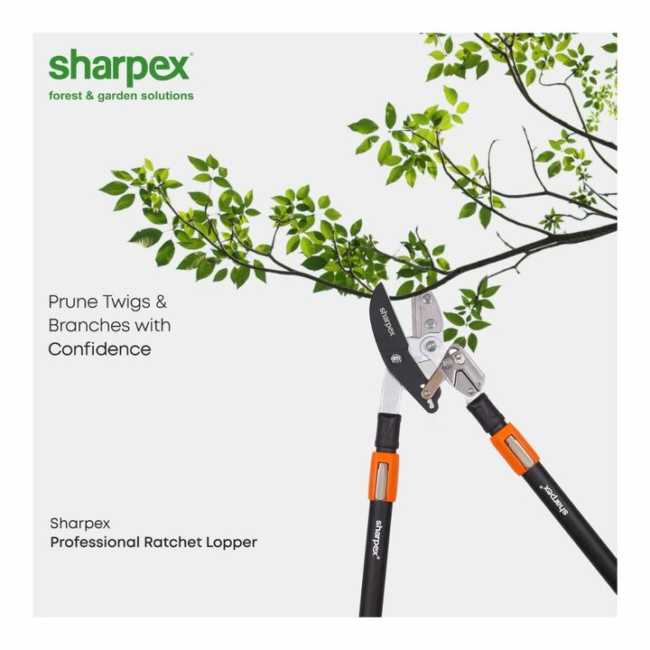 A professional ratchet lopper is a must-have tool for every gardening enthusiast. Thus, a good quality lopper can significantly enhance your gardening experience. With the thoughtfully designed telescopic handles & firm rubber grip - this tool allows you to prune thick branches with confidence. Explore our website www.sharpex.com for more gardening tools.

#sharpexratchetlopper #sharpexgardening #sharpexindia #joyofgardening #gardendecor #GardeningAccessories #gardeninginstyle