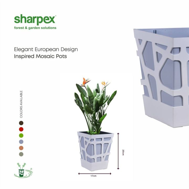 Self watering Mosaic planters by Sharpex blends the functionality and elegance. Vibrant colours with the elegant design. Visit www.sharpex.com to buy these beautiful planters now.

#SharpexMosaicPot #sharpexcommunity #sharpexindia #joyofgardening #decor #homedecor #gardendecor