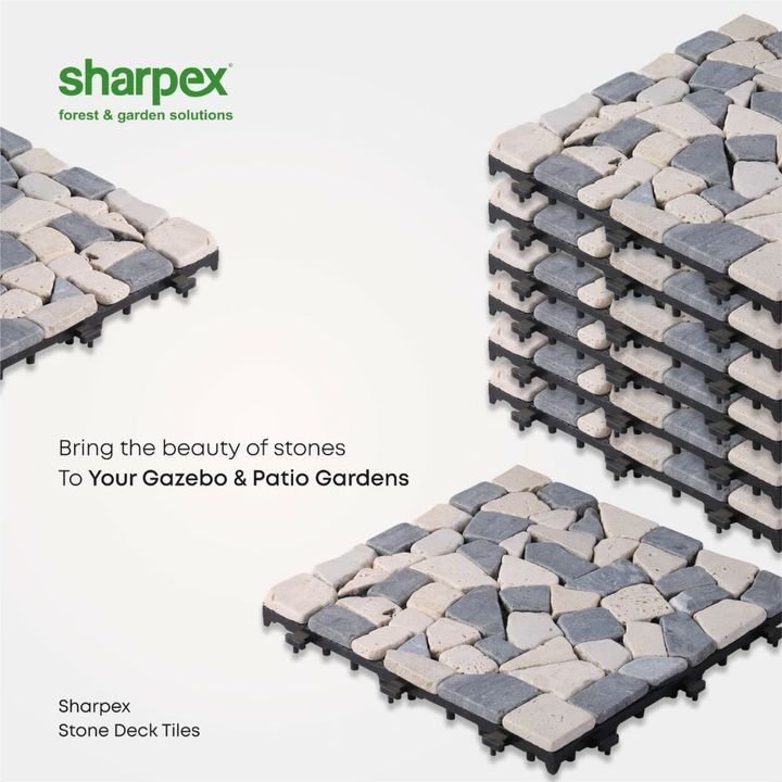 Transform your gazebo & patio gardens with stone deck tiles by Sharpex. Easy to apply and easy to clean, these deck tiles can bring a natural look & feel of stones to your indoors & outdoors. Explore this product by visiting our website - 

www.sharpex.com

#shapexdecktile #sharpexindia #Sharpex #explore #gardendecor #gardening #decor