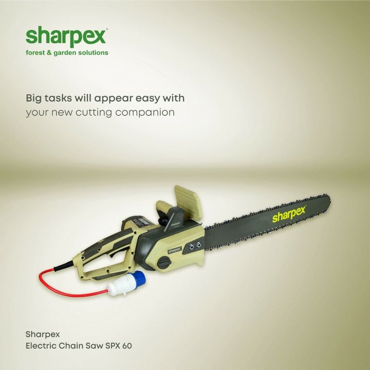Sharpex Engineering,  sharpexindia, chainsaw, woodworking, woodcut, easy, electronicmotor, sharoexchainsaw, joyofgardening