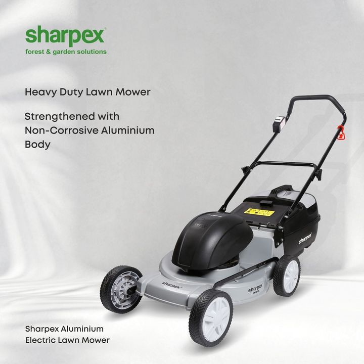 Aluminium body electric lawnmower by Sharpex is suitable for medium to larges sized lawn areas and perfect for rapid lawn mowing. Equipped with an 1800 W motor, this electric lawn mower is heavy-duty, smooth in operation & known for its zero maintenance nature. You can visit our site www.sharpex.com and buy this high-quality product today.

#lovegardening #sharpexaluminiumbodyelectriclawnmower #gardeningenthusiastsinindia #sharpex #lawnmowers #gujarat #india