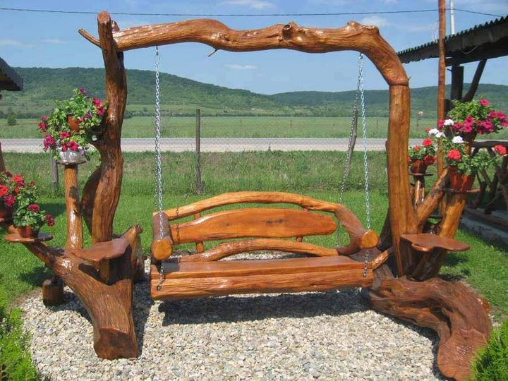 Wood #Swing..Natural Look!!                                                                   Do you require the similar natural looking gardening products? contact now! info@sharpex.com or http://www.sharpexindia.com/shop/wood-swing/