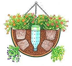 watering system! this could work in containers or even straight into the soil next to crops.