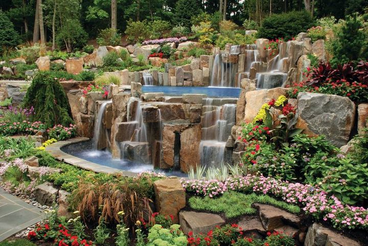 Wonderful Decorative Garden Stones-with Waterfall
