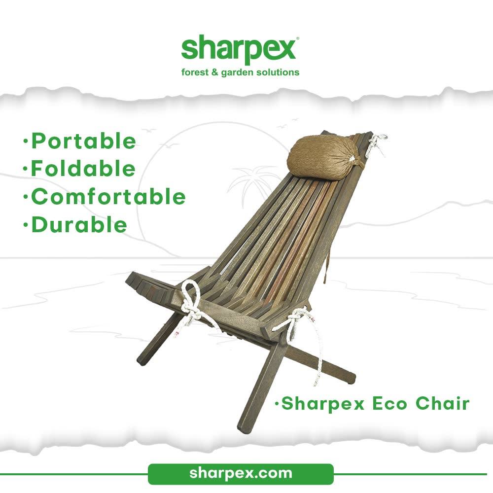 Being inspired by the palette and art-work of nature, the nature-friendly Eco Chair offers the perfect infusion of style and comfort. It is a premium collection that is portable because it can be easily folded. The thoughtfully crafted eco-chair is comfortable and durable too.

#EcoChair #GardeningAccessories #GardeningTools #ModernGardeningTools #GardeningProducts #GardenProducts #Sharpex #SharpexIndia
